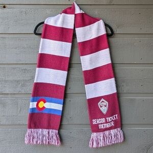 Ruffneck Colorado Rapids Soccer Season Ticket Holder Striped Scarf